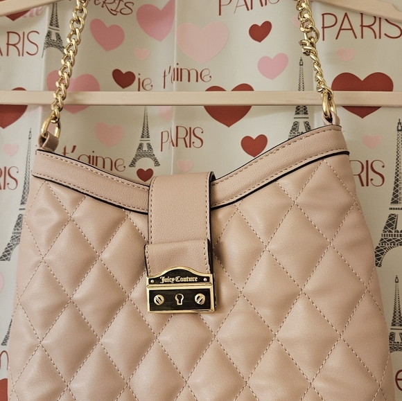 JUICY COUTURE BLUSH CROSSBODY/SHOULDER BAG. - Picture 2 of 5